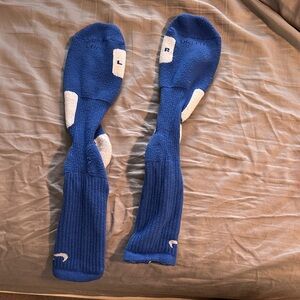 Nike Blue and White Men's Athletic Socks